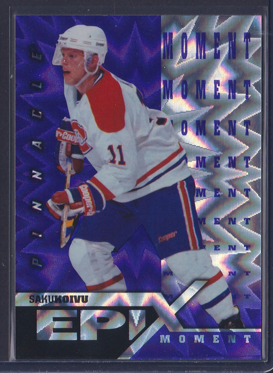 SAKU KOIVU - 1997 Pinnacle Epix Moment PURPLE #E10