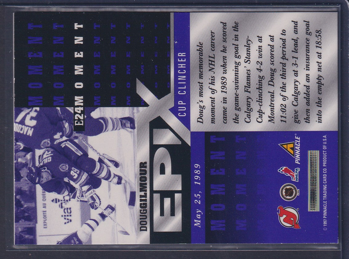 DOUG GILMOUR - 1997 Pinnacle Epix Moment Purple #E24, SSP