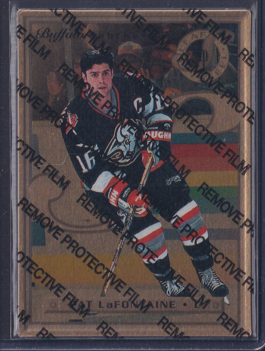 PAT LAFONTAINE - 1996 Donruss Leaf Preferred Steel GOLD #22