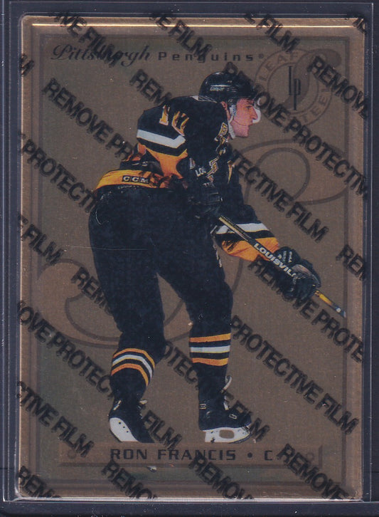 RON FRANCIS - 1996 Donruss Leaf Preferred Steel GOLD, w/ Coating #6
