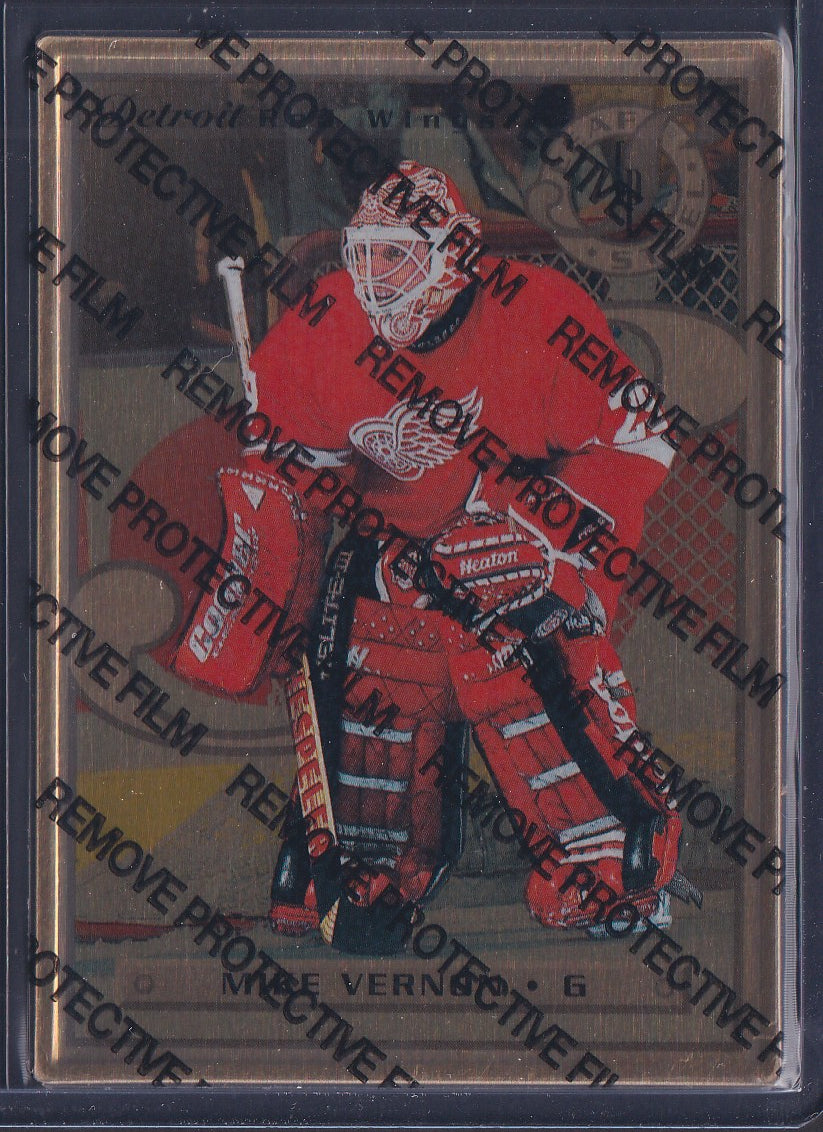 MIKE VERNON - 1996 Donruss Leaf Preferred Steel GOLD, w/ Coating #57