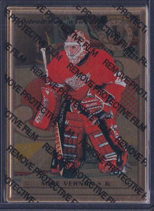 MIKE VERNON - 1996 Donruss Leaf Preferred Steel GOLD, w/ Coating #57