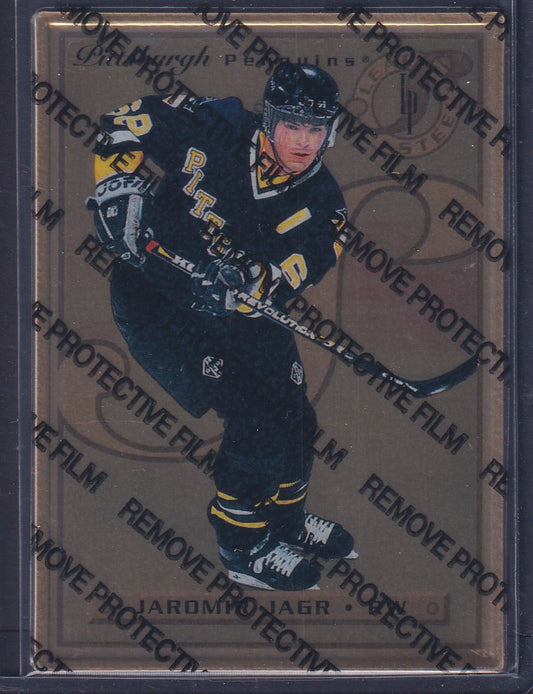 JAROMIR JAGR - 1996 Donruss Leaf Preferred Steel GOLD, w/ Coating #37