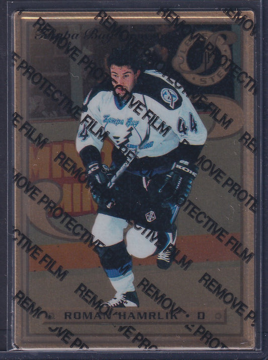 ROMAN HAMRLIK - 1996 Donruss Leaf Preferred Steel GOLD, w/ Coating #44