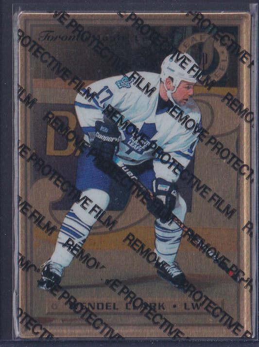 WENDEL CLARK - 1996 Donruss Leaf Preferred Steel GOLD, w/ Coating #48