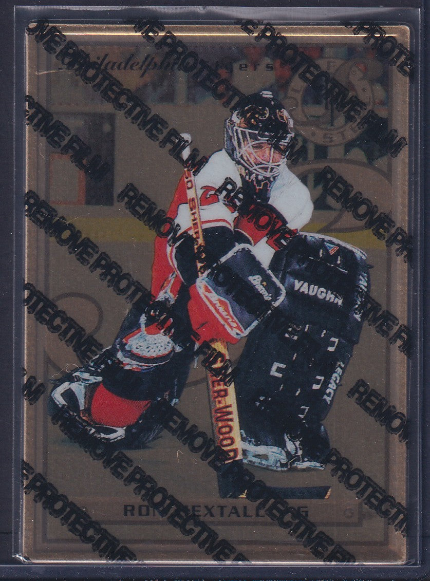 RON HEXTALL - 1996 Donruss Leaf Preferred Steel GOLD, w/ Coating #9
