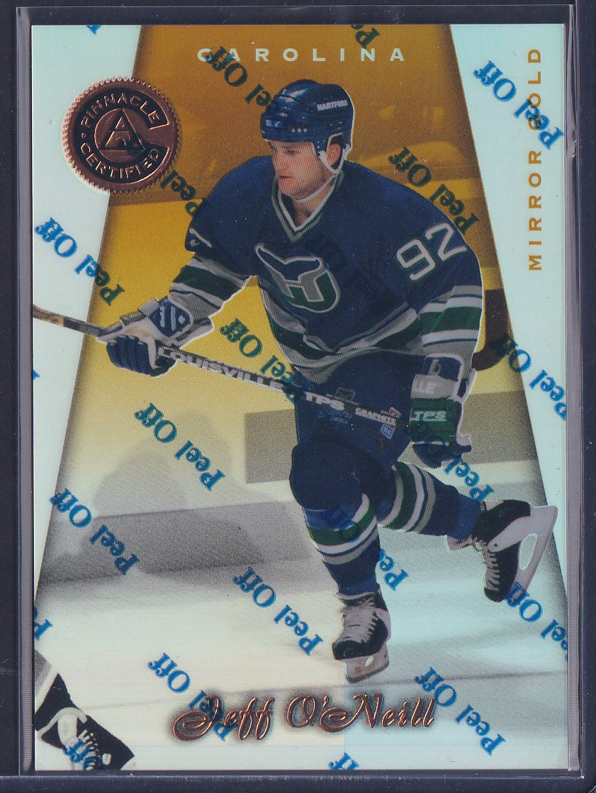 JEFF O'NEILL - 1997 Pinnacle Certified w/ Coating, MIRROR GOLD #128