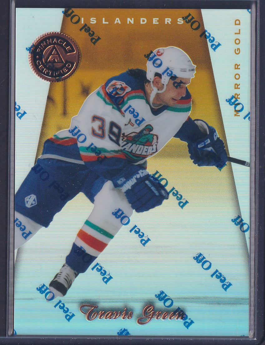 TRAVIS GREEN - 1997 Pinnacle Certified w/ Coating, MIRROR GOLD #123