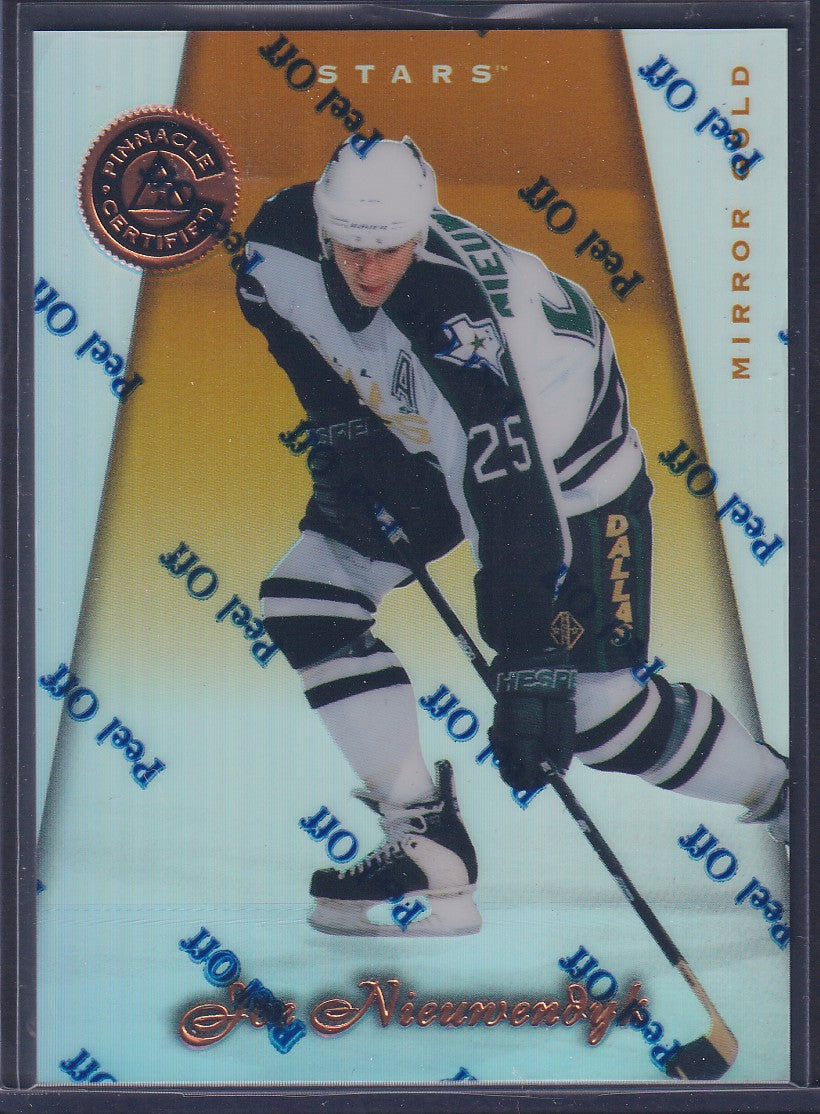 JOE NIEUWENDYK - 1997 Pinnacle Certified w/ Coating, MIRROR GOLD #76