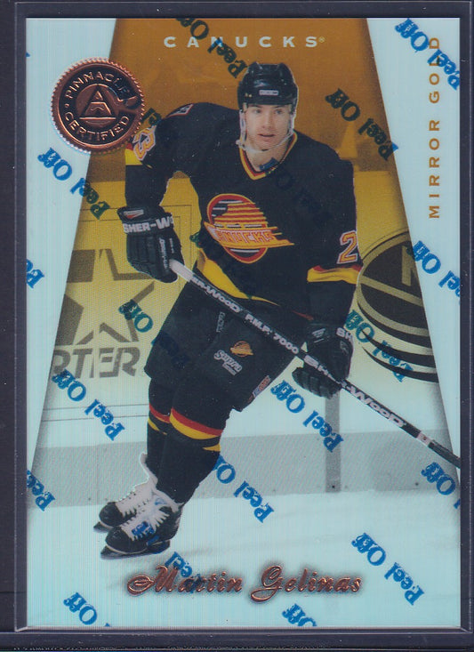 MARTIN GELINAS - 1997 Pinnacle Certified w/ Coating, MIRROR GOLD #113