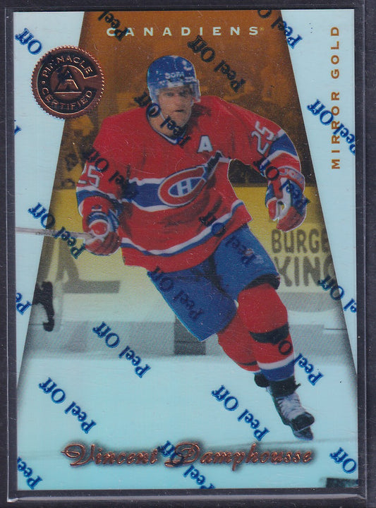 VINCENT DAMPHOUSSE - 1997 Pinnacle Certified w/ Coating, MIRROR GOLD #72