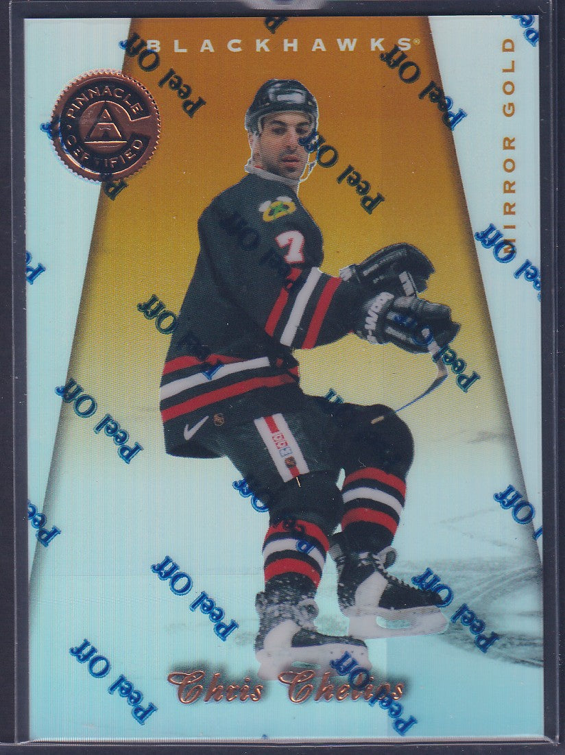 CHRIS CHELIOS - 1997 Pinnacle Certified w/ Coating, MIRROR GOLD #74