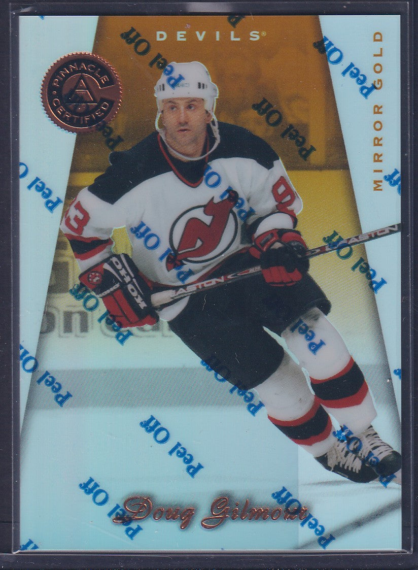 DOUG GILMOUR - 1997 Pinnacle Certified w/ Coating, MIRROR GOLD #51
