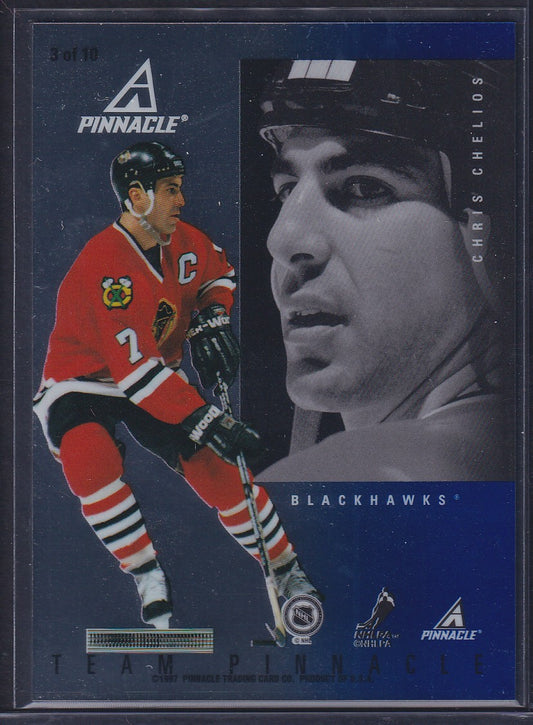 LEETCH / CHELIOS - 1997 Team Pinnacle Mirror Foil Parallel #3