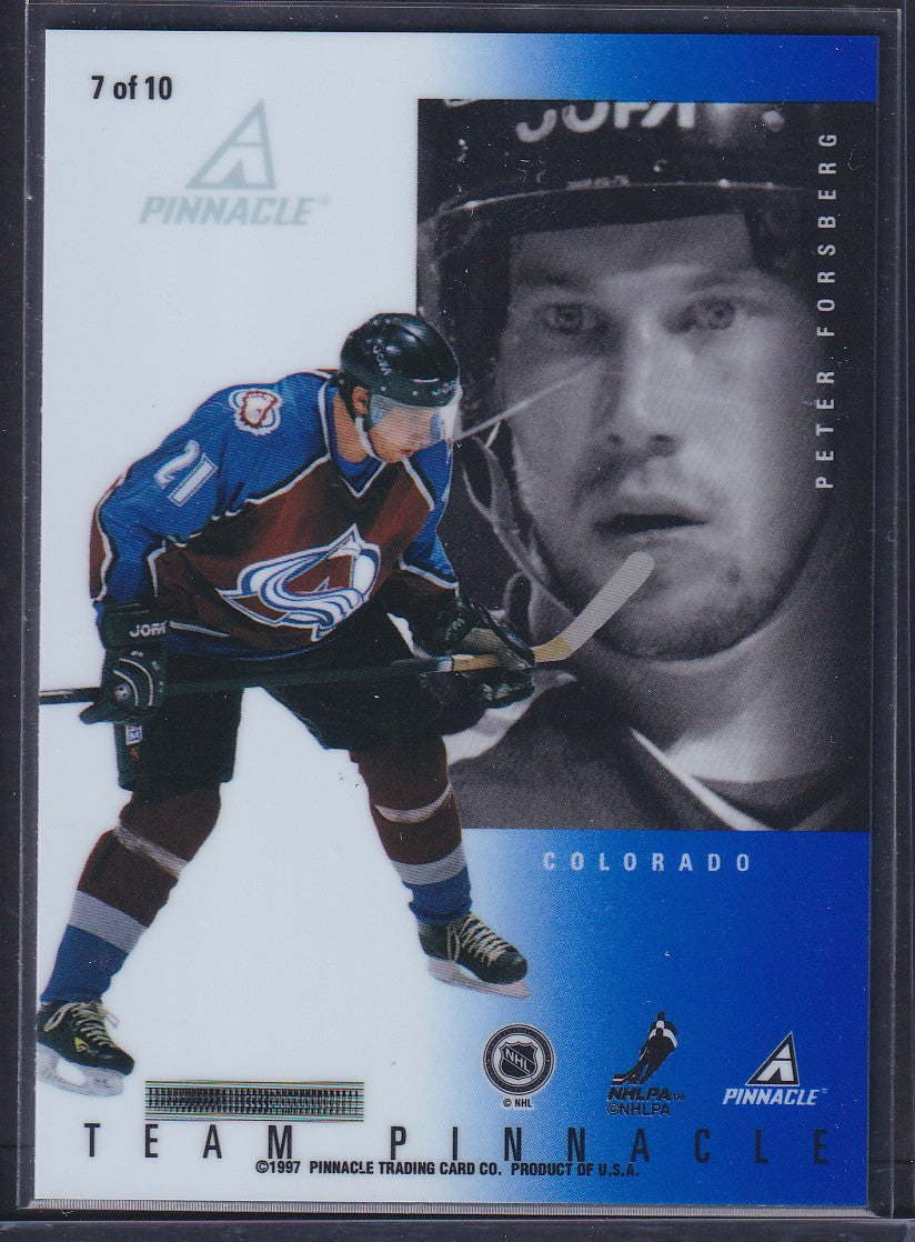 KOIVU / FORSBERG - 1997 Team Pinnacle Mirror Foil Parallel #7