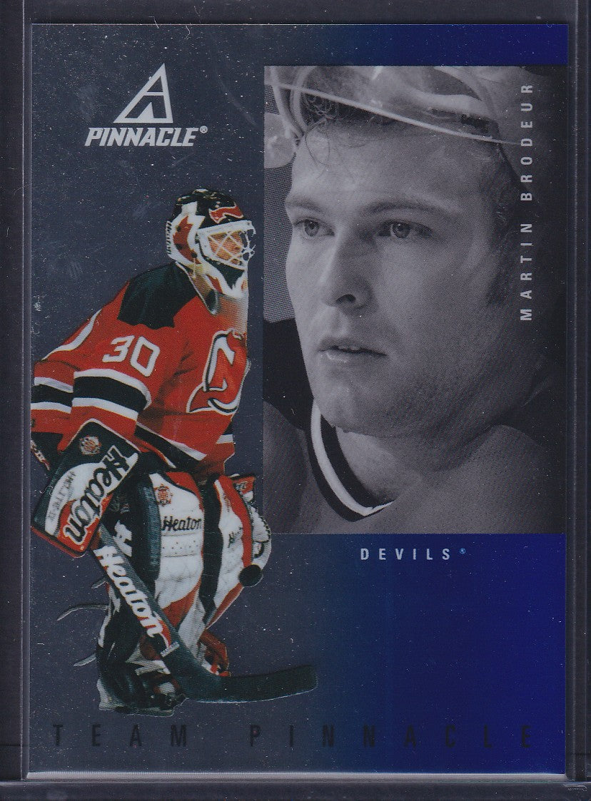 BRODEUR / ROY - 1997 Team Pinnacle Mirror Foil Parallel #1
