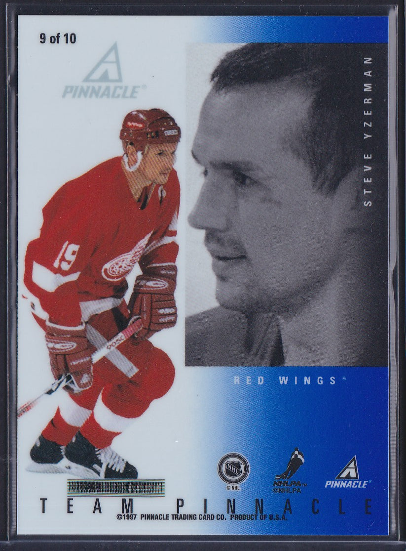 GILMOUR / YZERMAN - 1997 Team Pinnacle Mirror Foil Parallel #9