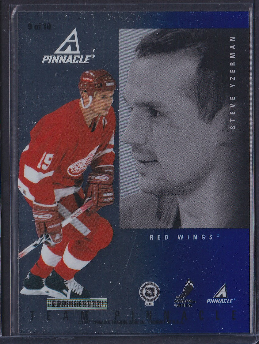 GILMOUR / YZERMAN - 1997 Team Pinnacle Mirror Foil Parallel #9