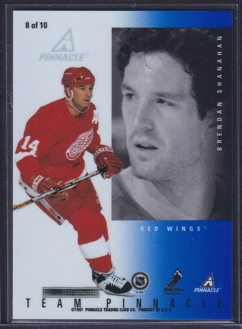 SHANAHAN / LECLAIR - 1997 Team Pinnacle Mirror Foil Parallel #8