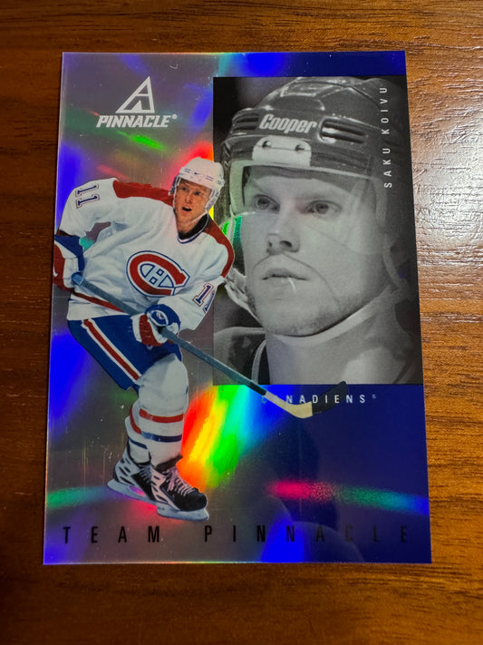 KOIVU / FORSBERG - 1997 Team Pinnacle Mirror REFRACTOR Parallel #7, SSP