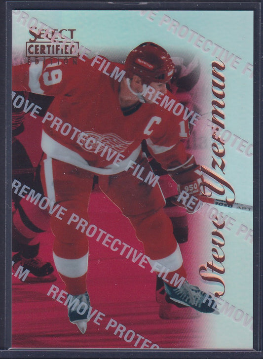 STEVE YZERMAN - 1996 Pinnacle Select Certified Editions MIRROR RED #41