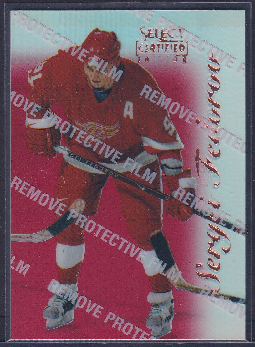 SERGEI FEDOROV - 1996 Pinnacle Select Certified Editions MIRROR RED #55