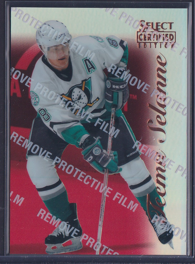 TEEMU SELANNE - 1996 Pinnacle Select Certified Editions MIRROR RED #32