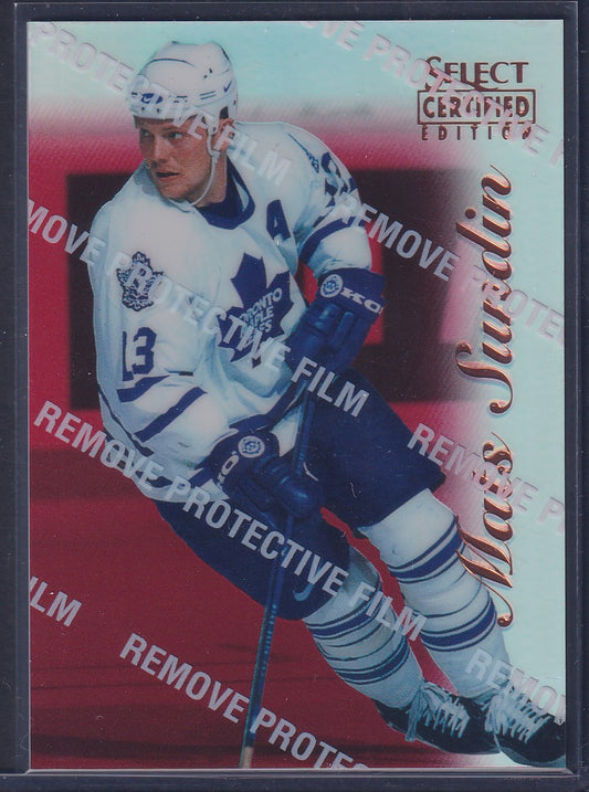 MATS SUNDIN - 1996 Pinnacle Select Certified Editions MIRROR RED #85
