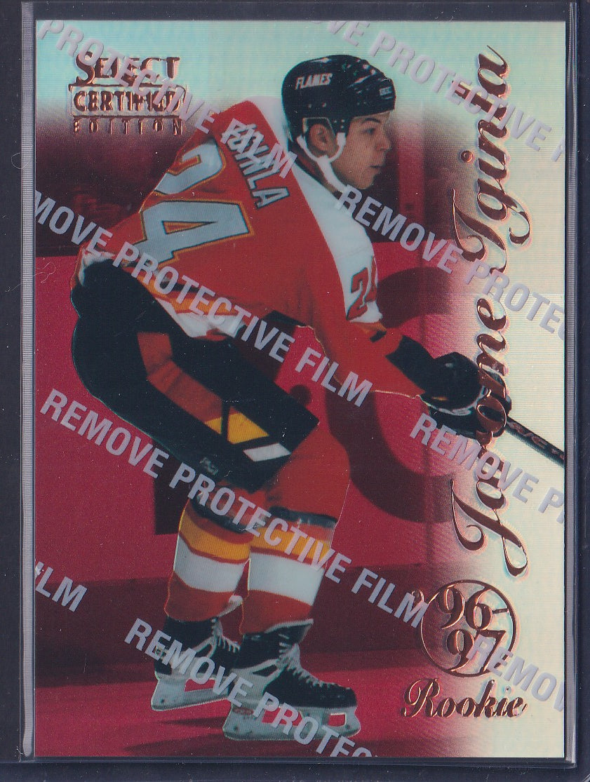 JEROME IGINLA - 1996 Pinnacle Select Certified Editions MIRROR RED #93