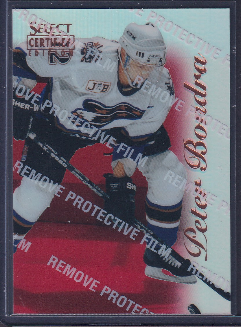 PETER BONDRA - 1996 Pinnacle Select Certified Editions MIRROR RED #78