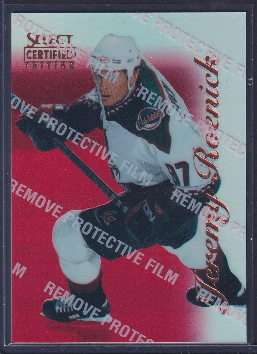 JEREMY ROENICK - 1996 Pinnacle Select Certified Editions MIRROR RED #77