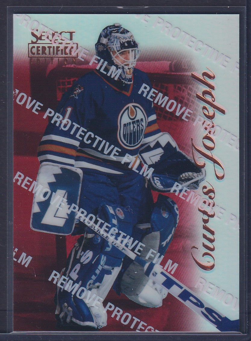 CURTIS JOSEPH - 1996 Pinnacle Select Certified Editions MIRROR RED #66