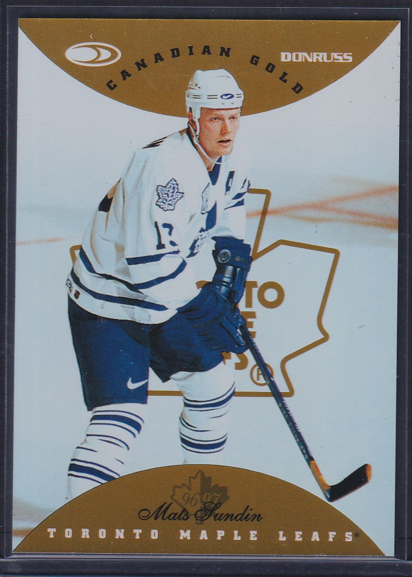 MATS SUNDIN - 1996 Donruss Canadian Ice GOLD PRESS PROOF #12, /150