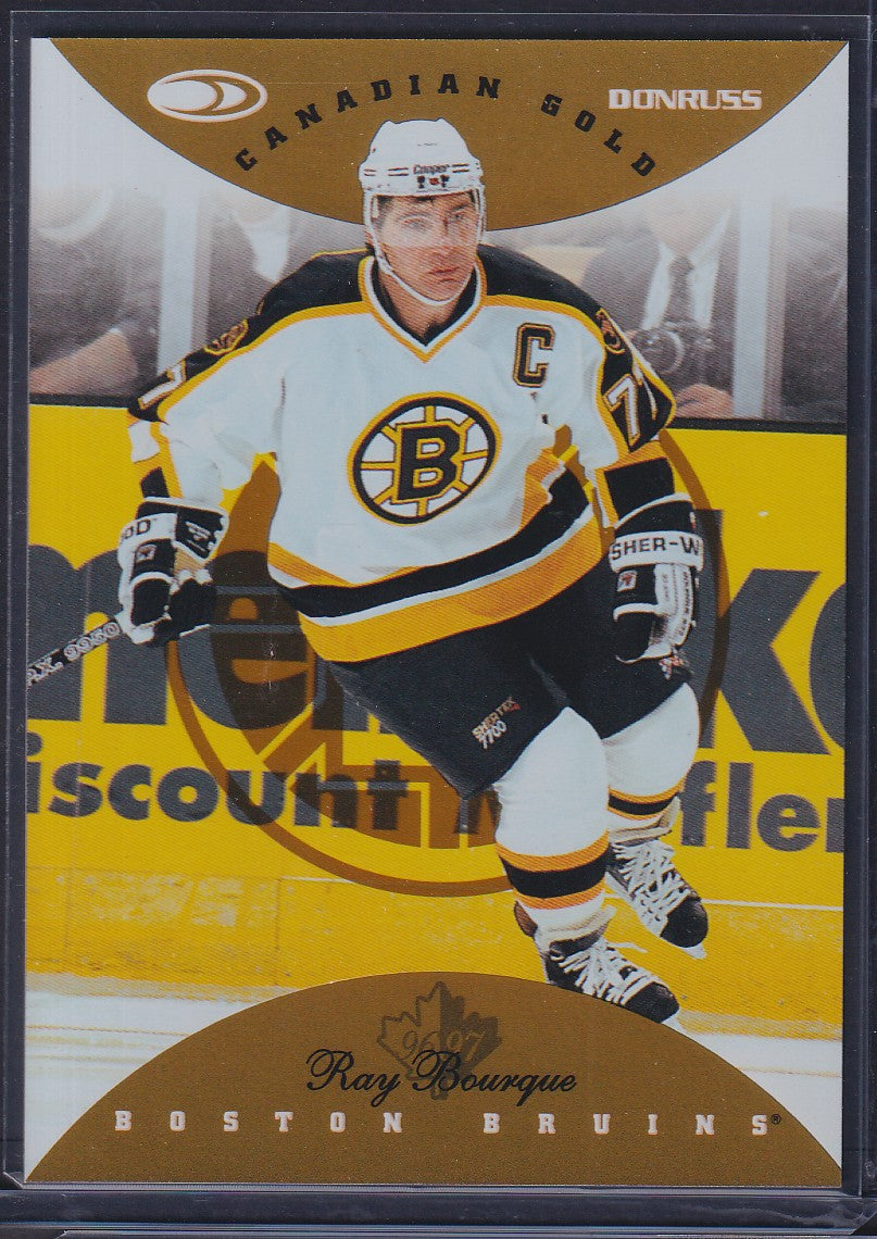 RAY BOURQUE - 1996 Donruss Canadian Ice GOLD PRESS PROOF #21, /150