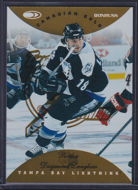 DAYMOND LANGKOW - 1996 Donruss Canadian Ice GOLD PRESS PROOF #135, /150