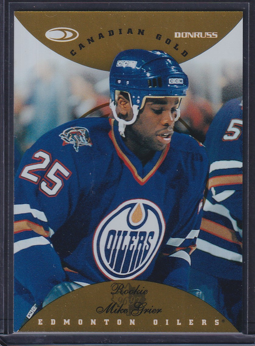MIKE GRIER - 1996 Donruss Canadian Ice GOLD PRESS PROOF #141, /150
