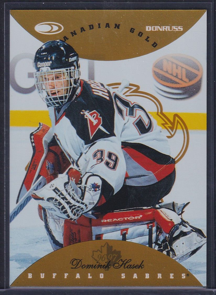 DOMINIK HASEK - 1996 Donruss Canadian Ice GOLD PRESS PROOF #60, /150
