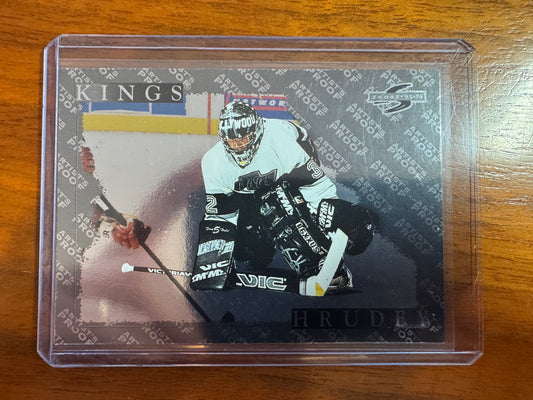 KELLY HRUDEY - 1995 Pinnacle Score Black Ice Artist's Proof #198