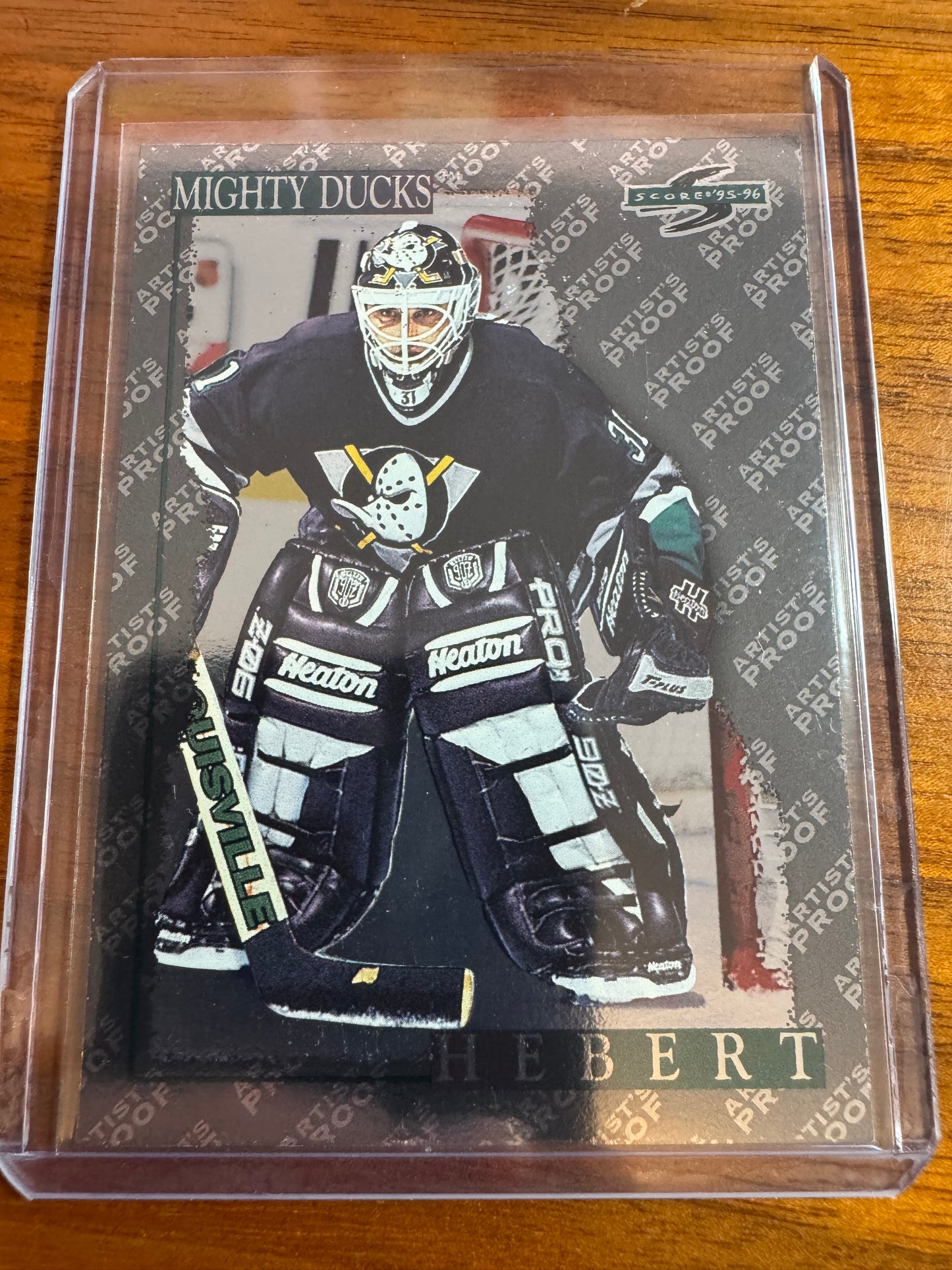 GUY HEBERT - 1995 Pinnacle Score Black Ice Artist's Proof #94