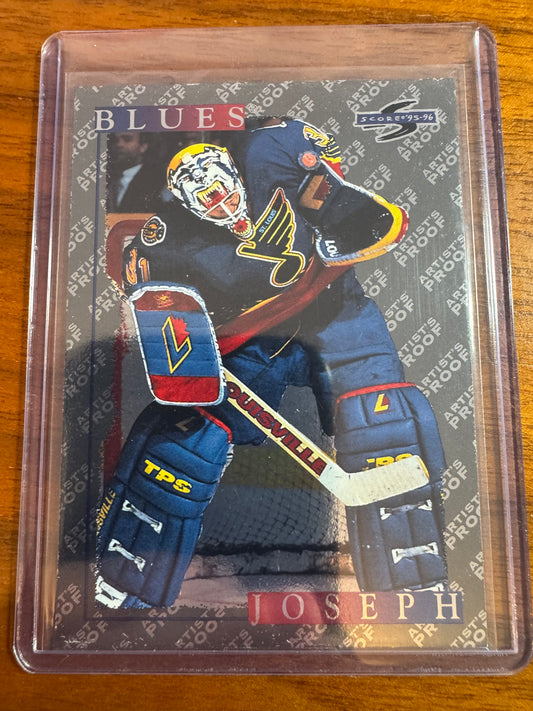 CURTIS JOSEPH - 1995 Pinnacle Score Black Ice Artist's Proof #251