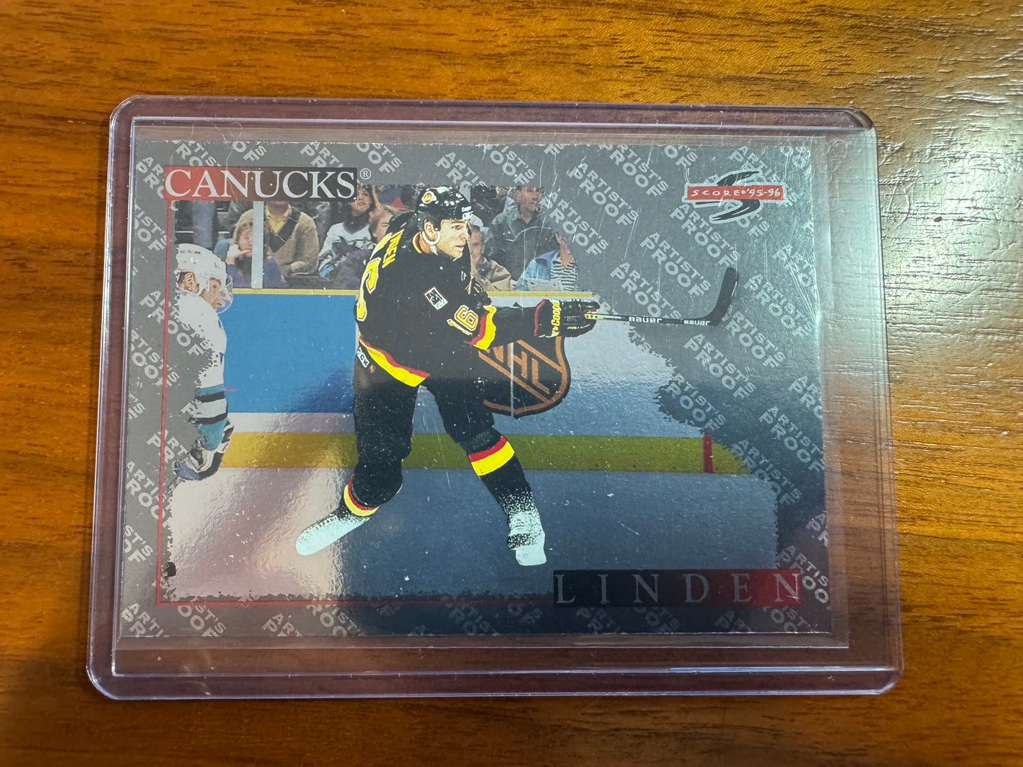 TREVOR LINDEN - 1995 Pinnacle Score Black Ice Artist's Proof #208