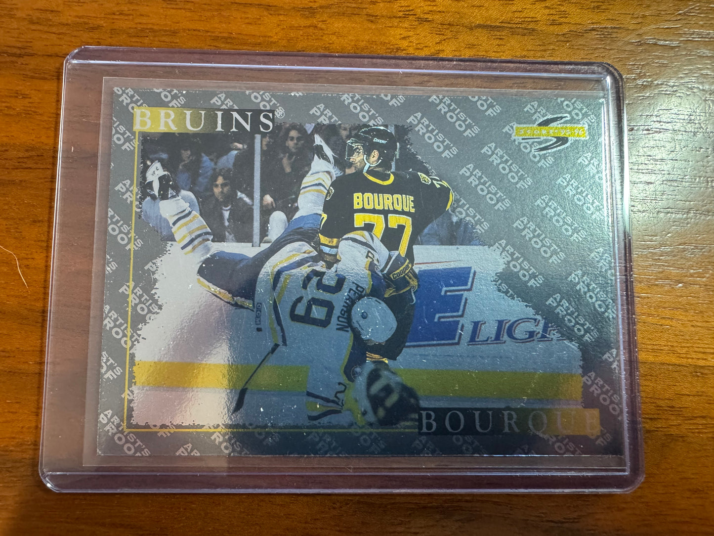 RAY BOURQUE - 1995 Pinnacle Score Black Ice Artist's Proof #199