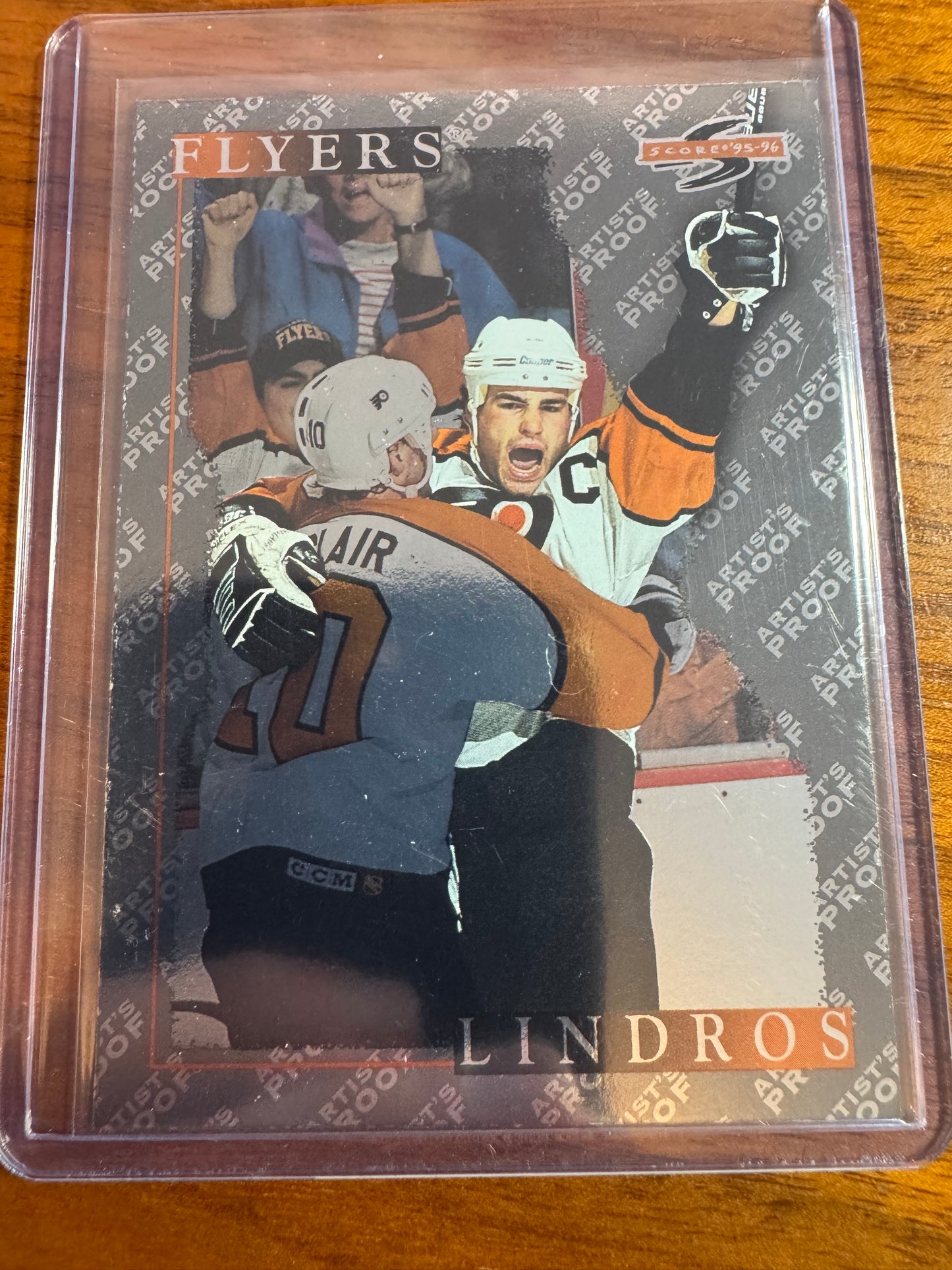 ERIC LINDROS - 1995 Pinnacle Score Black Ice Artist's Proof #150