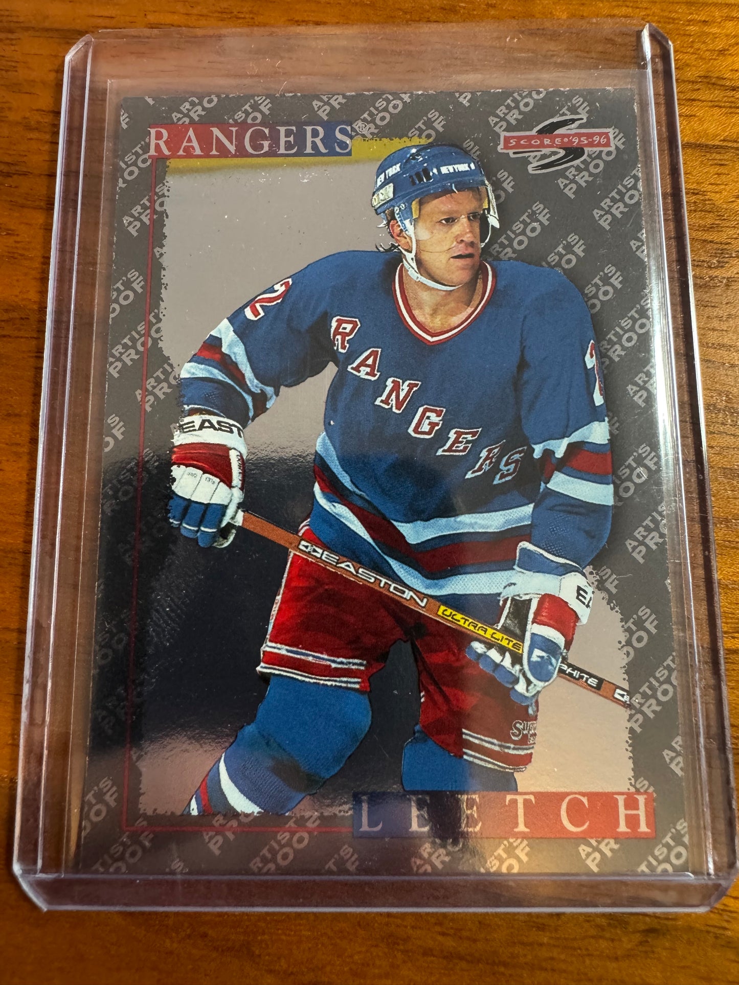 BRIAN LEETCH - 1995 Pinnacle Score Black Ice Artist's Proof #124