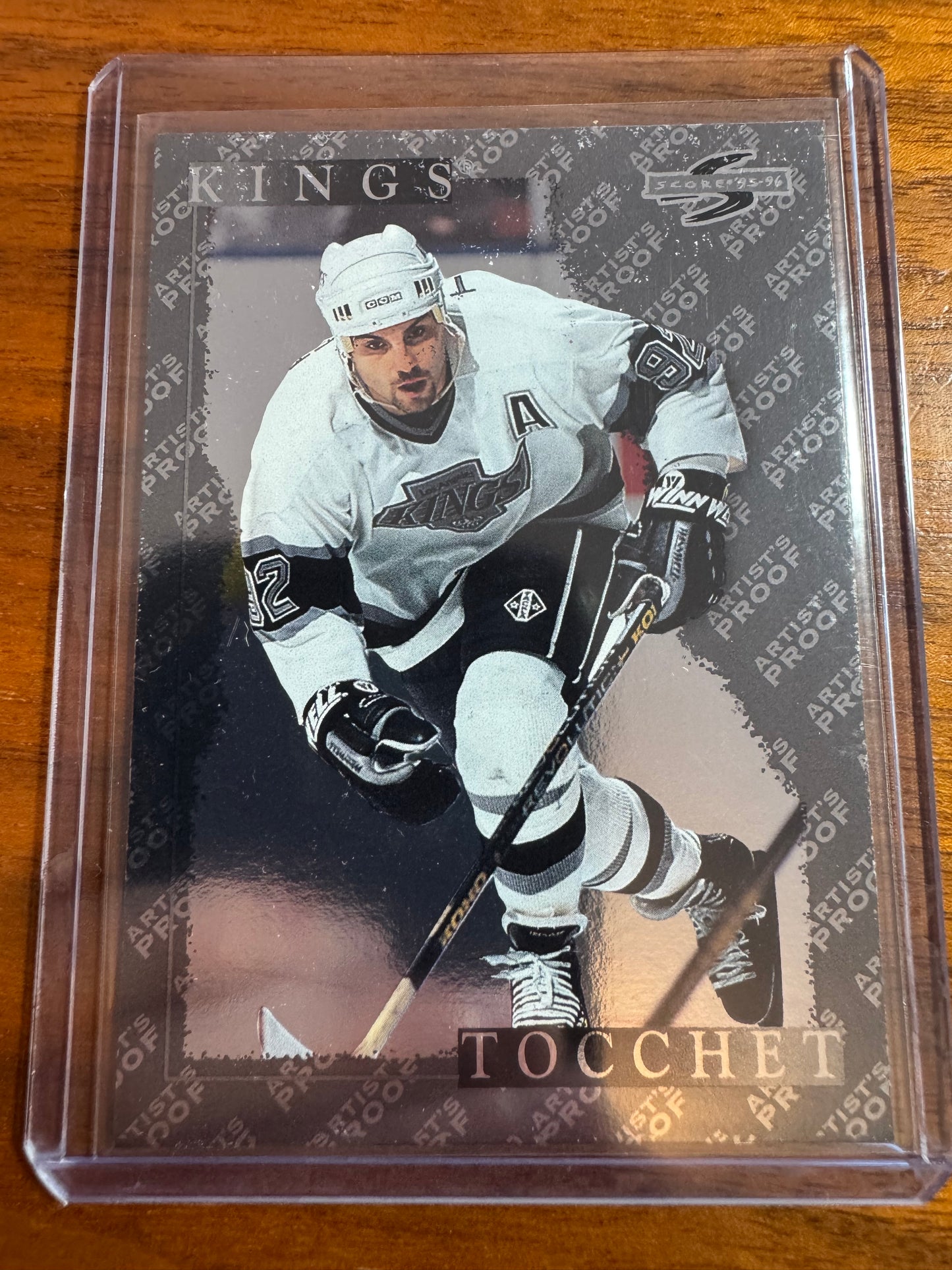 RICK TOCCHET - 1995 Pinnacle Score Black Ice Artist's Proof #37