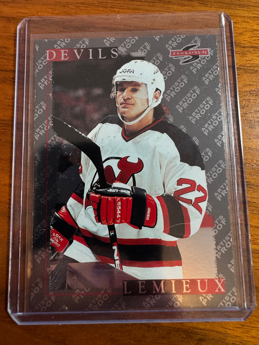 CLAUDE LEMIEUX - 1995 Pinnacle Score Black Ice Artist's Proof #269