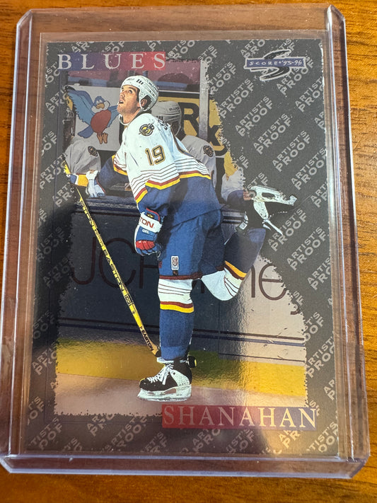 BRENDAN SHANAHAN - 1995 Pinnacle Score Black Ice Artist's Proof #20