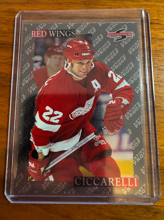 DINO CICCARELLI - 1995 Pinnacle Score Black Ice Artist's Proof #247