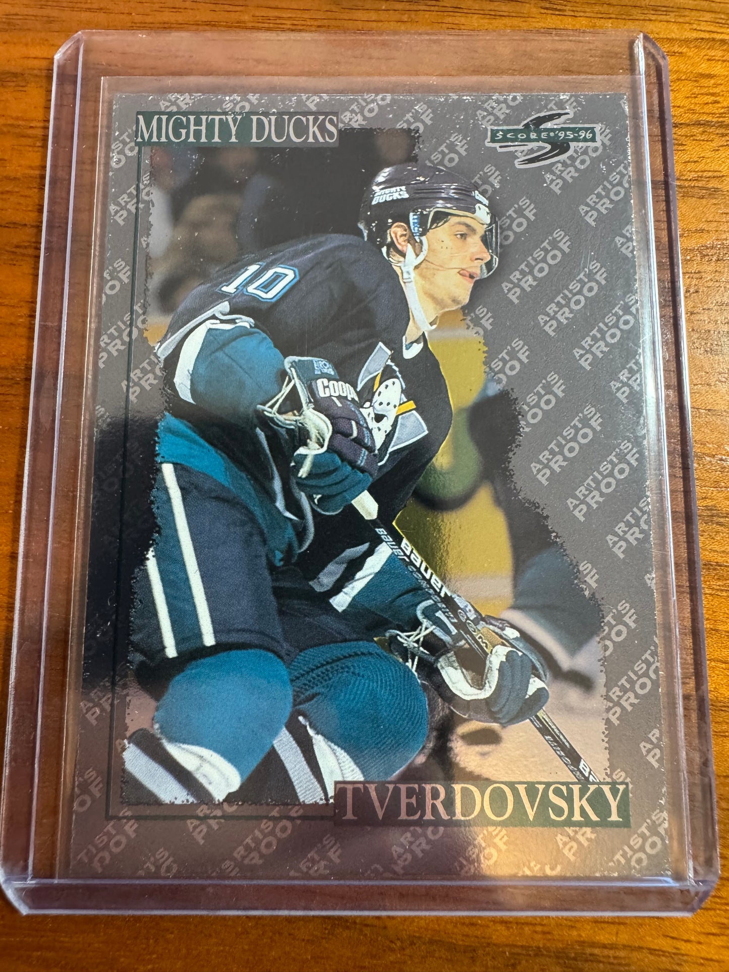 OLEG TVERDOVSKY - 1995 Pinnacle Score Black Ice Artist's Proof #16