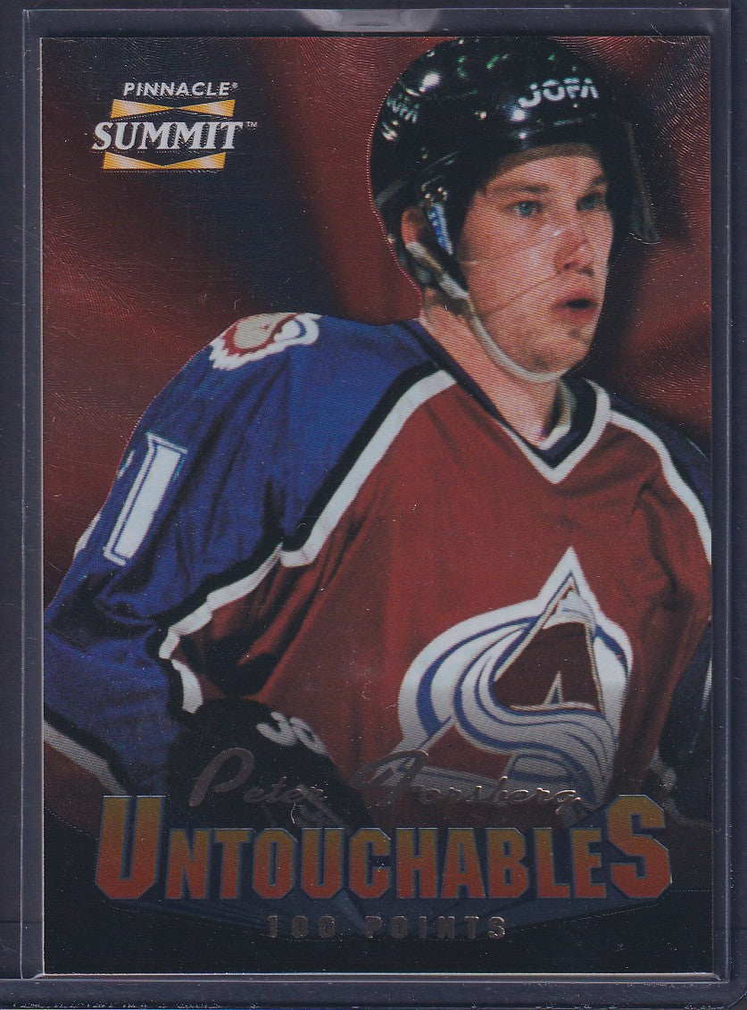 PETER FORSBERG - 1996 Pinnacle Summit Untouchables #5, xxxx/1000